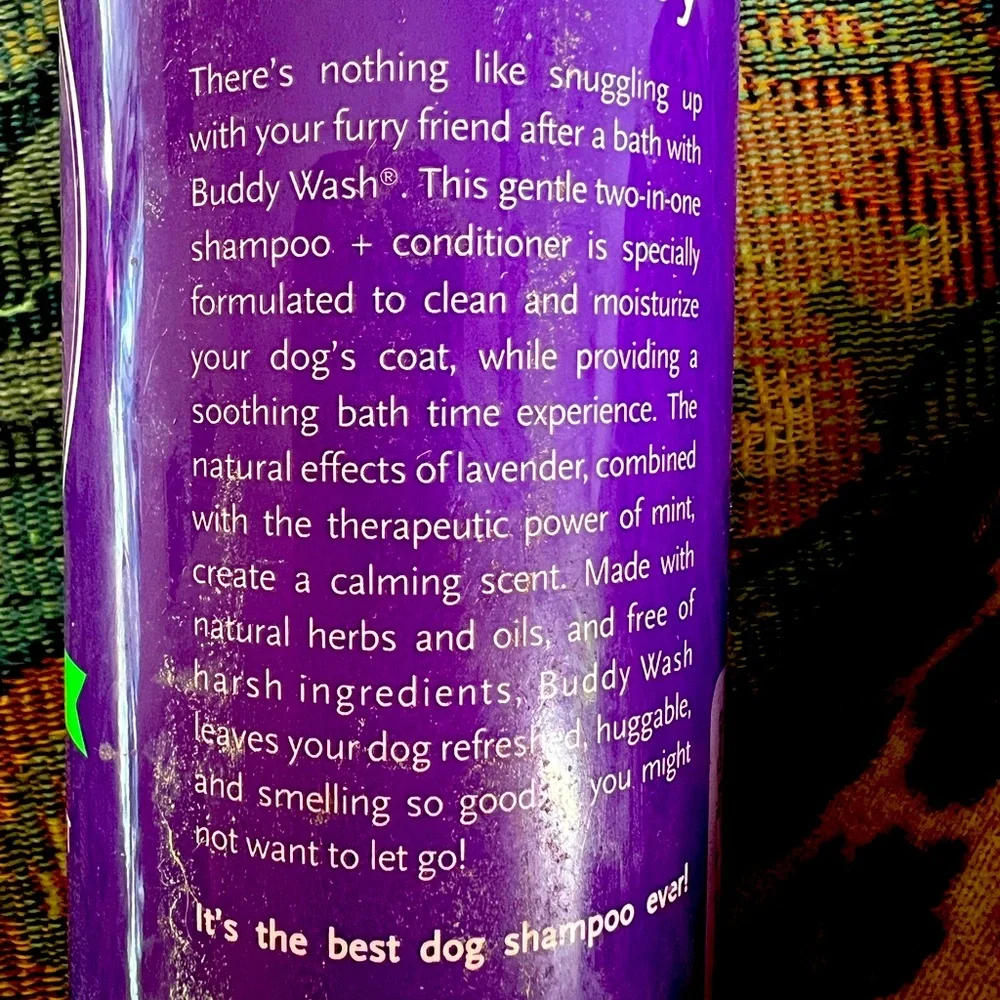 NWOT Canine Buddy Wash Lavender and mint shampoo and conditioner 16 fluid ounces